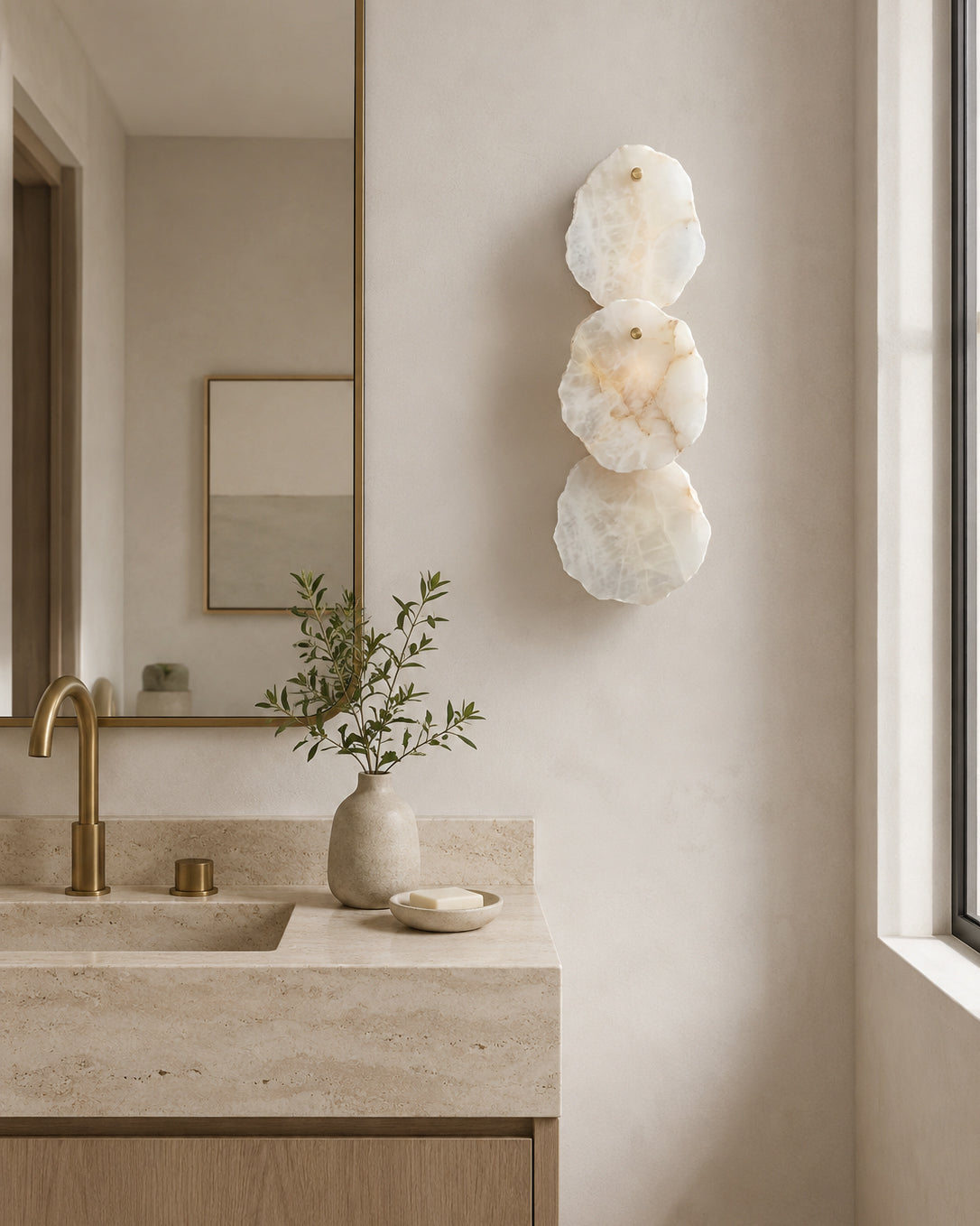 Kavala Alabaster Wall Sconce — product view 6