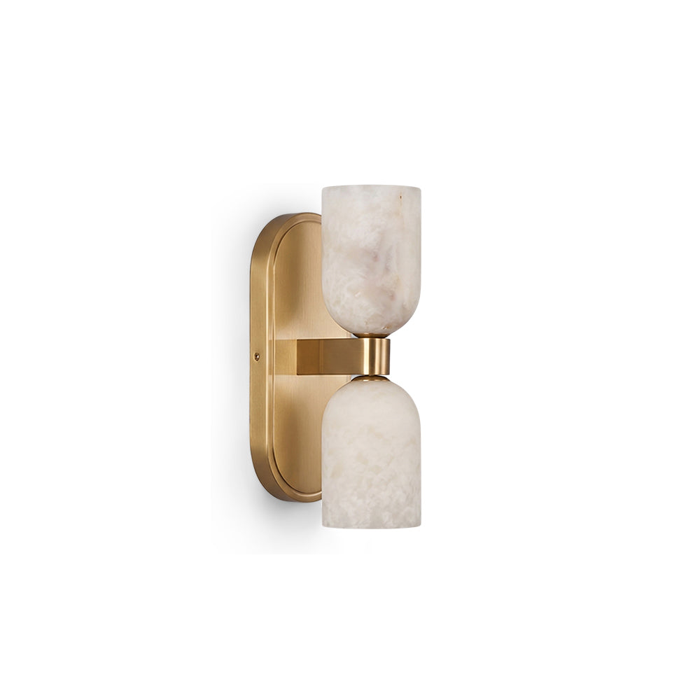Sandro Double Alabaster Wall Sconce — product view 1