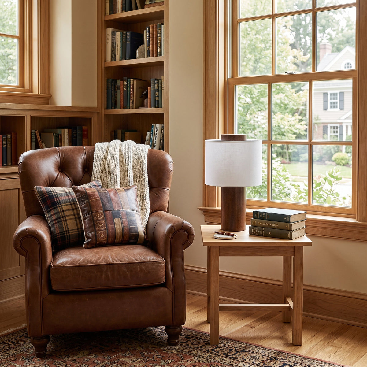 Oakes Wood Table Lamp — product view 2