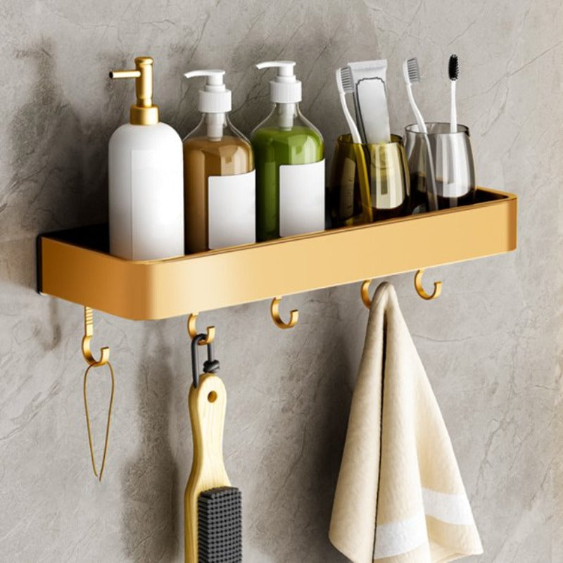 LoungeYard | DecoShelf | modern wall shelf wood for bathroom — product view 3