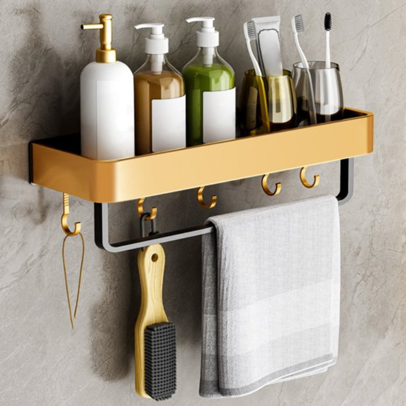 LoungeYard | DecoShelf | modern wall shelf wood for bathroom — product view 4