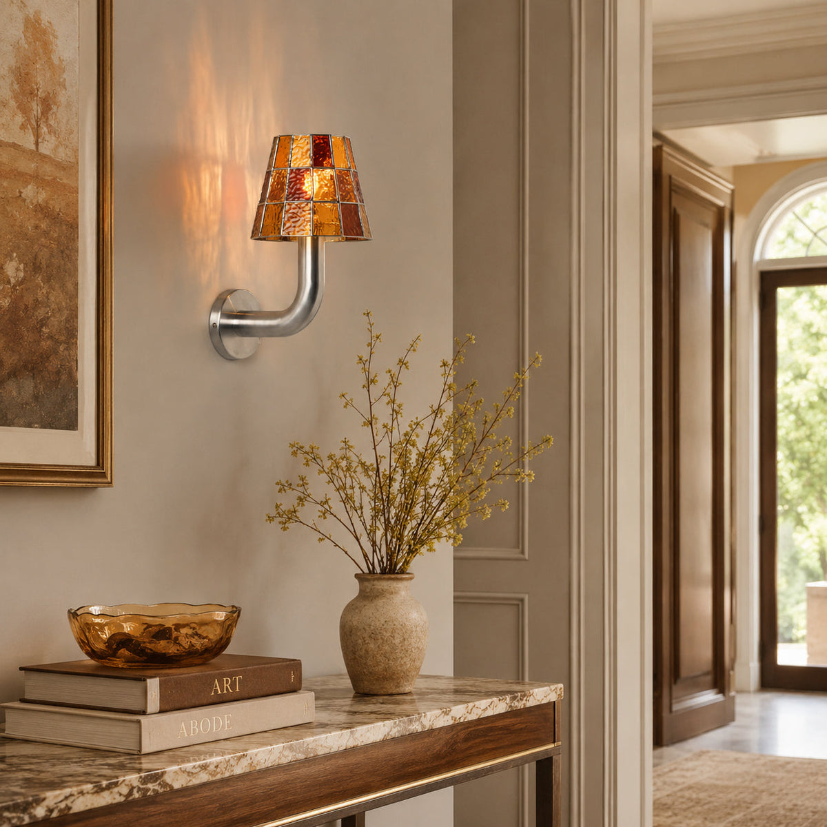 Division Mosaic Glass Wall Sconce — product view 5