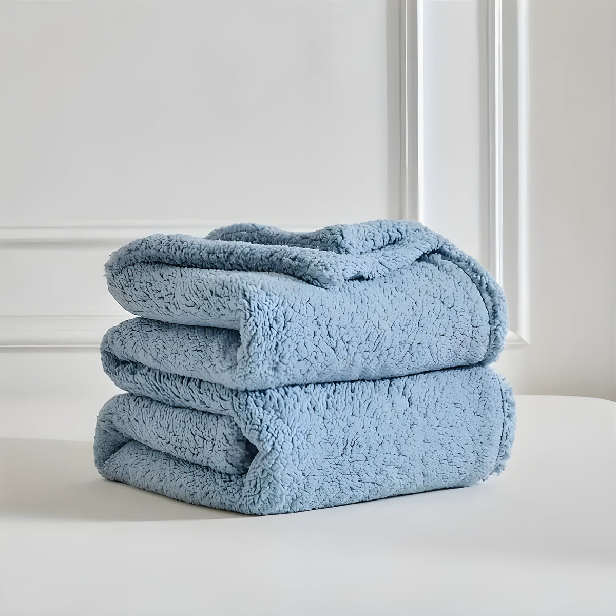 LoungeYard | DoubleCozy | Double-sided Sherpa fleece blanket — product view 5