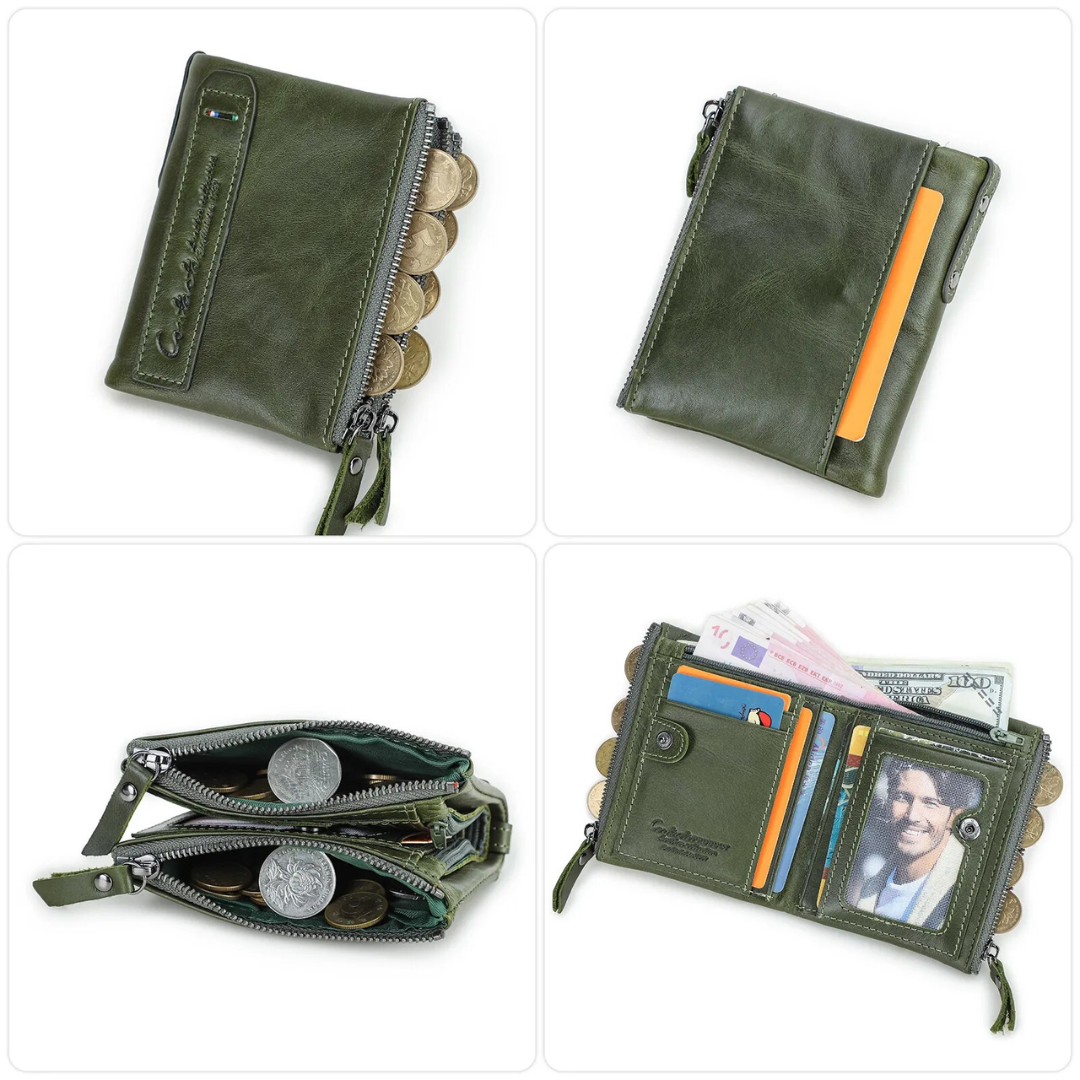 Stylish Double Zipper Wallet LoungeYard — product view 5