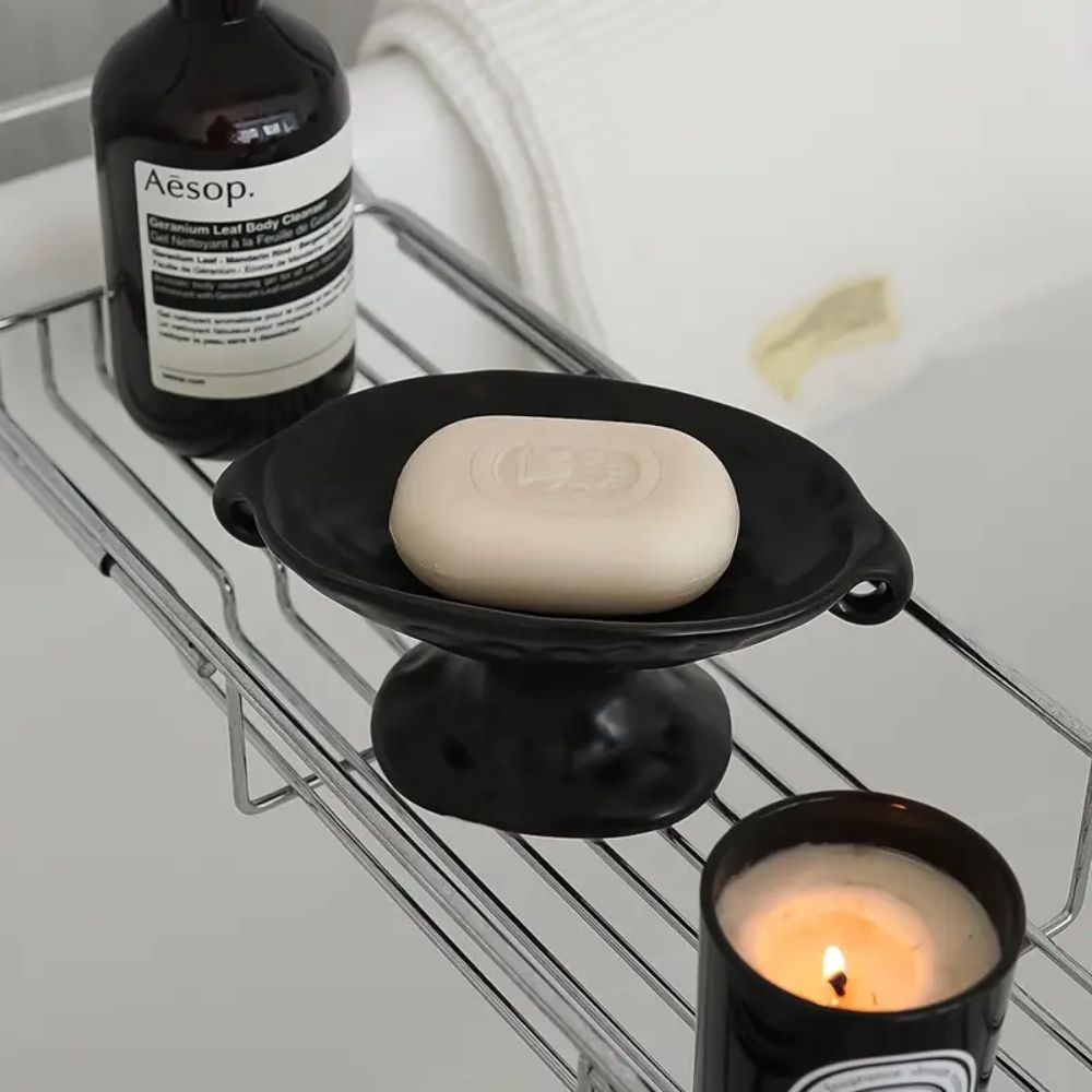 LoungeYard | Dual-Ear Ceramic Oval Organizer — product view 4