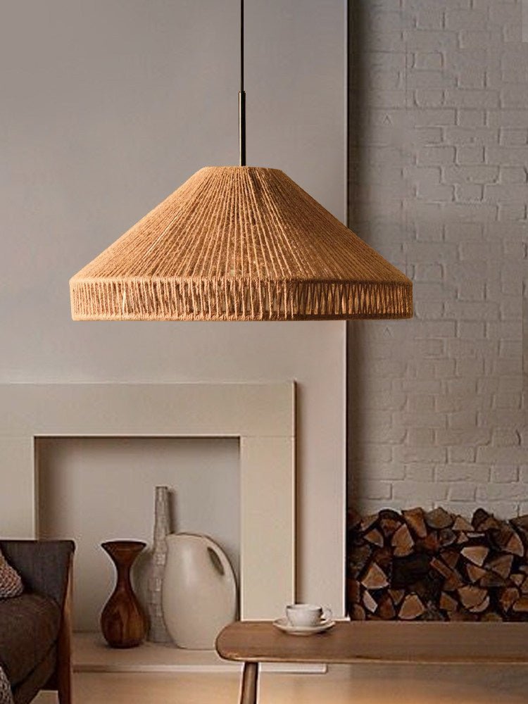Dune Rope Cone Pendant Lamp — product view 3