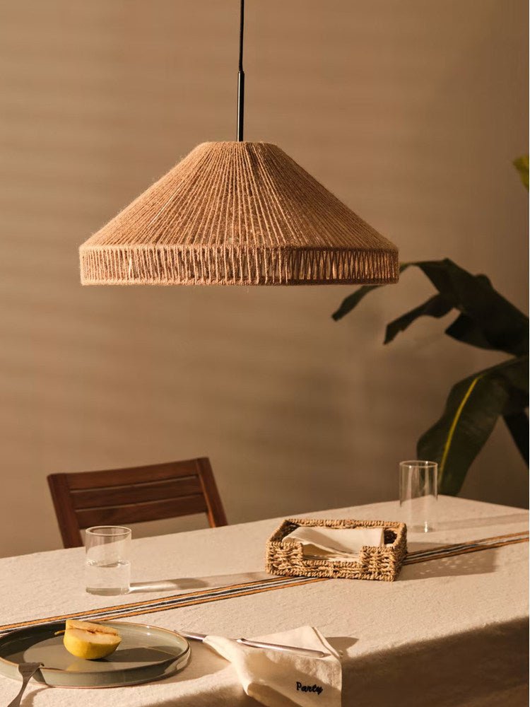 Dune Rope Cone Pendant Lamp — product view 5