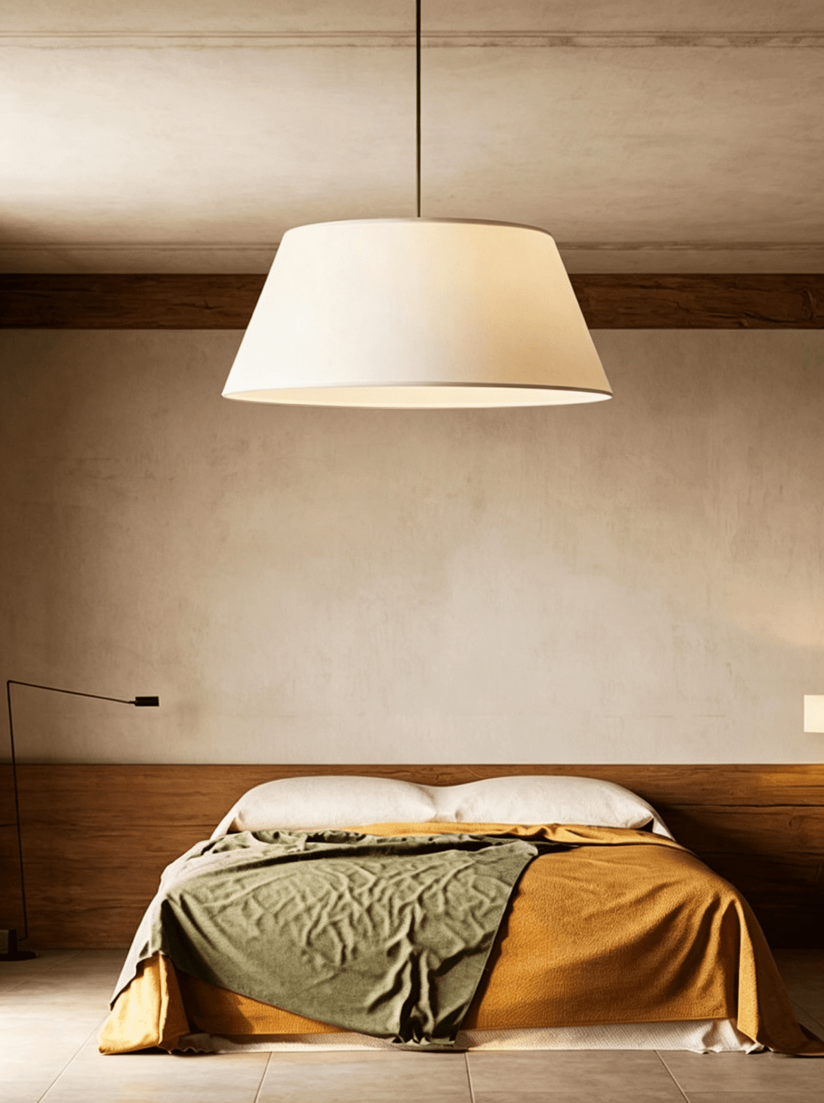 Dune Tapered Fabric Pendant Light — product view 7