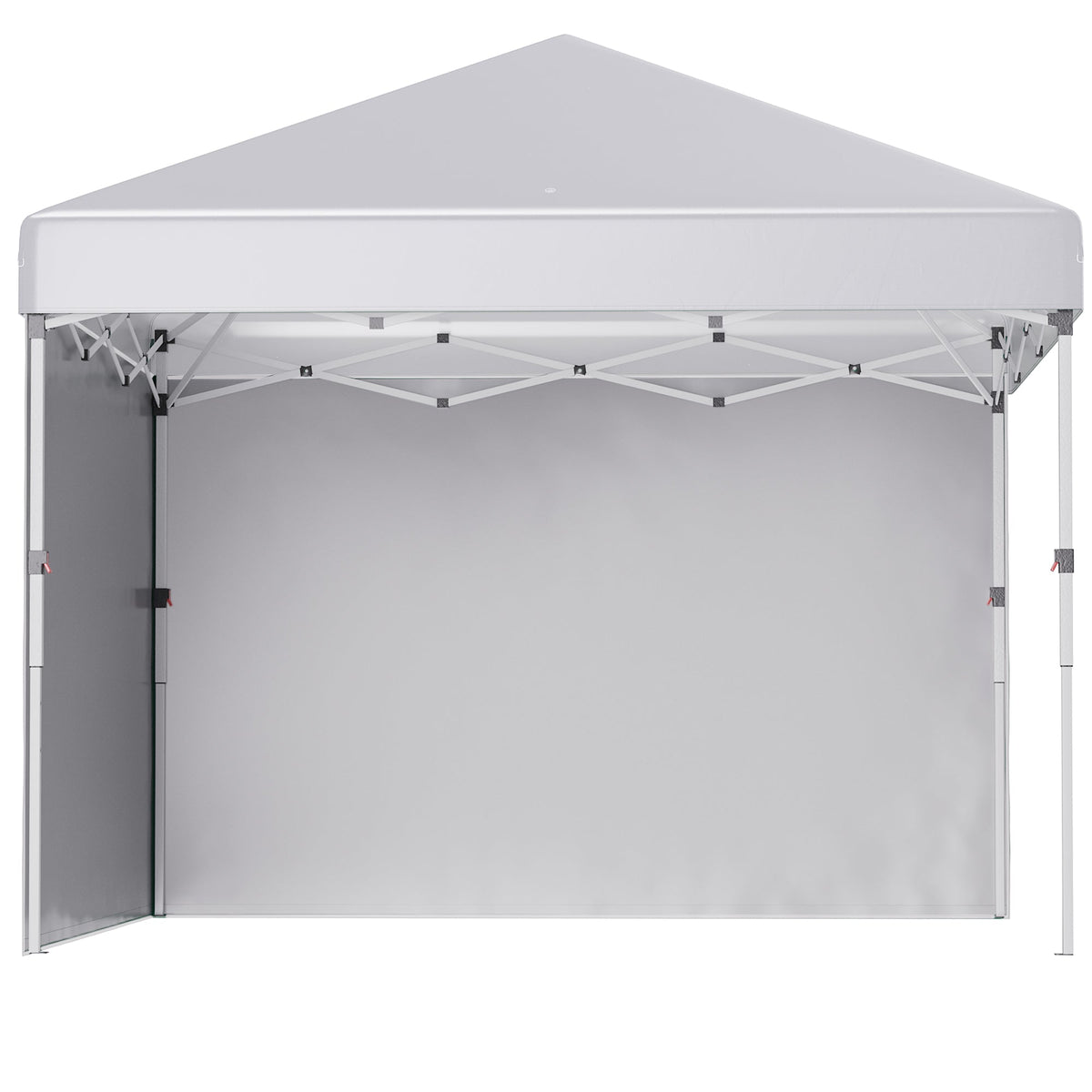 3 x 3m Pop Up Gazebo with 2 Sidewalls, Weight Bags & Wheeled Bag, White — product view 2