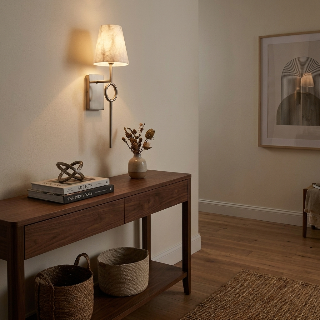 Ellery Alabaster Cone Sconce — product view 3