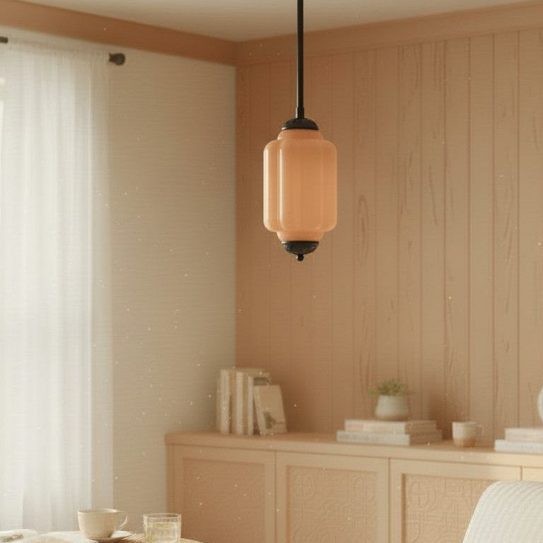 Vintage Glass Pumpkin Pendant Lamp, E14 Socket — product view 5