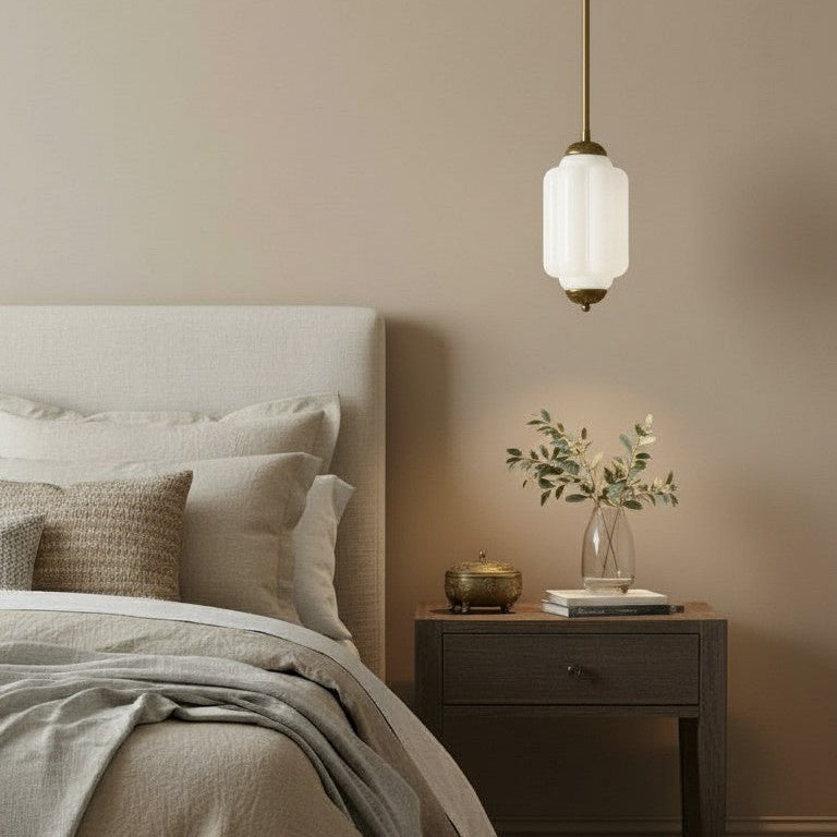 Vintage Glass Pumpkin Pendant Lamp, E14 Socket — product view 2