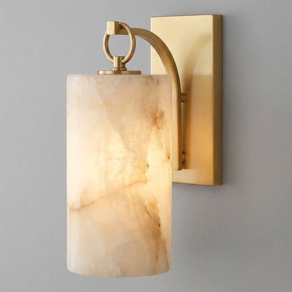 Elowen Alabaster Lantern Wall Sconce — product view 5