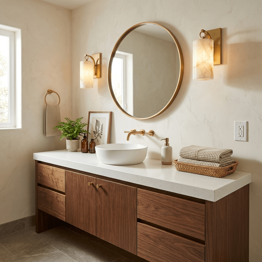 Elowen Alabaster Lantern Wall Sconce — product view 2