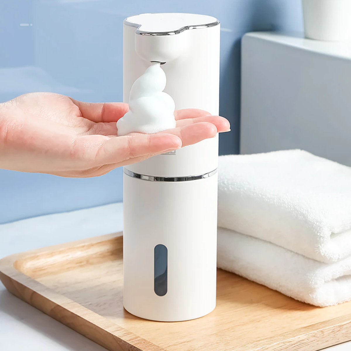 LoungeYard | Automatic Foam Soap Dispenser Touchless Rechargeable Hand Wash Device — product view 3