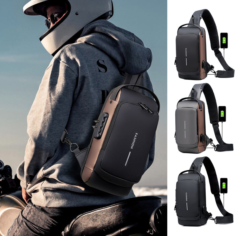 LoungeYard | Theft-proof shoulder bag with USB charging port — product view 5