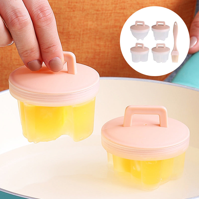 LoungeYard | Cute Boiled Egg Mold4 PCS/Set With Brush — product view 7