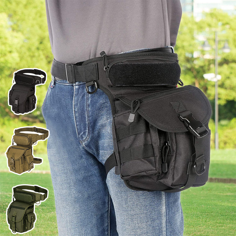 LoungeYard | Nylon Waterproof Men Tactical Waist Pack Leg Travel Belt Bag — product view 2