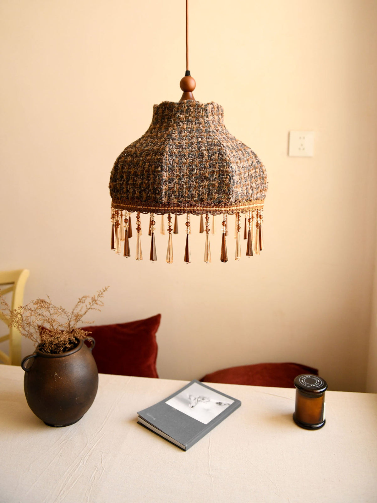 Fenwick Tweed Tassel Pendant Light — product view 4