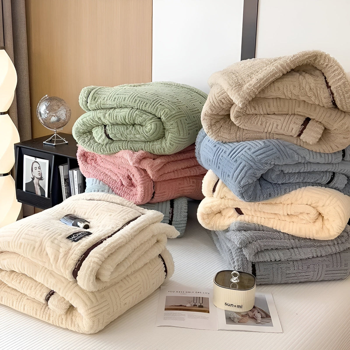 LoungeYard | Fluffy Fleece Blanket | Soft Breathable Throw Blanket — product view 7