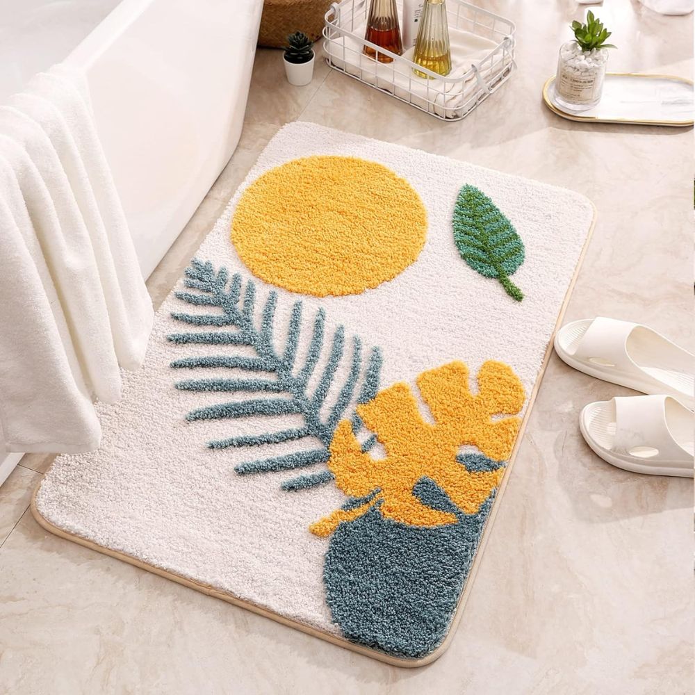 LoungeYard | Floral Non-Slip Bathmat — product view 2