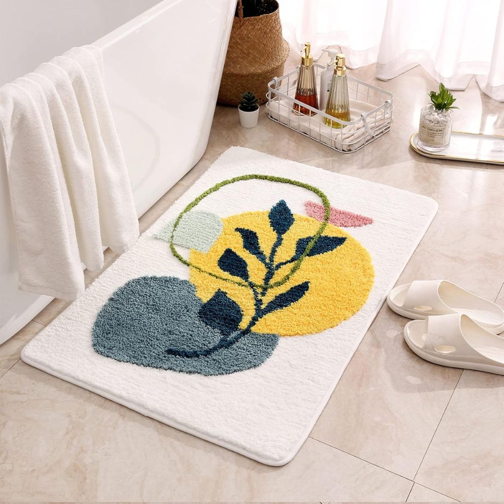 LoungeYard | Floral Non-Slip Bathmat — product view 4