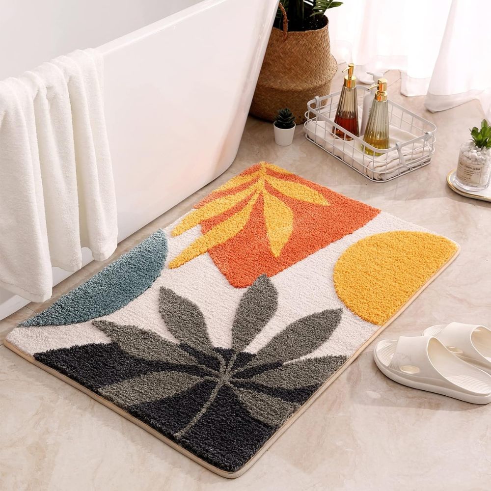 LoungeYard | Floral Non-Slip Bathmat — product view 5