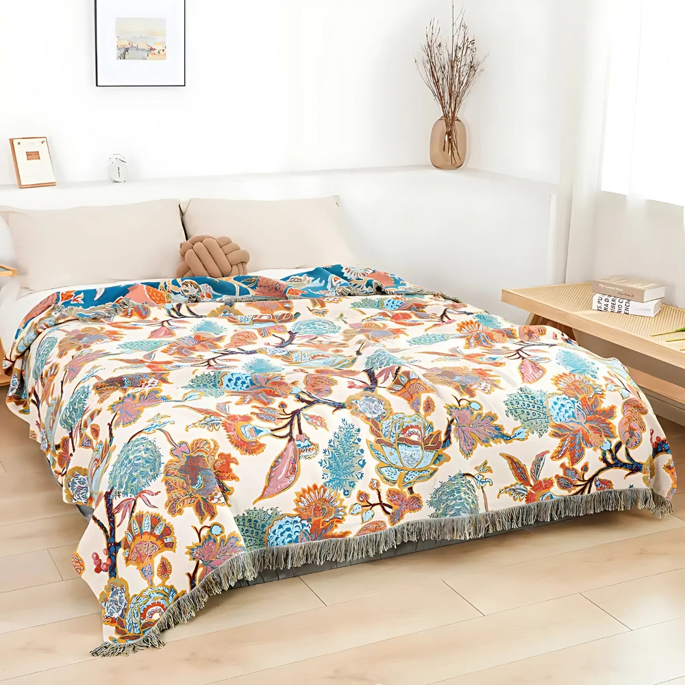 LoungeYard | Floryn Garden-Inspired Reversible Blanket — product view 4