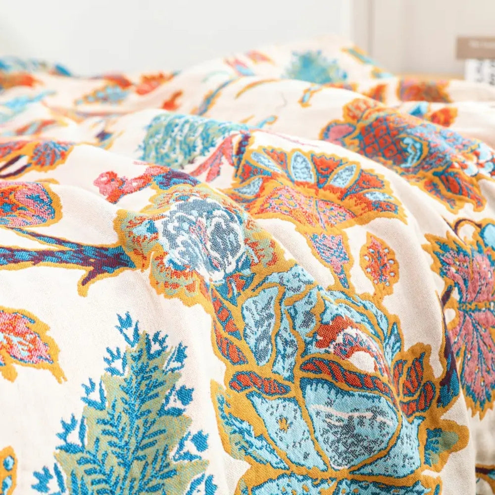 LoungeYard | Floryn Garden-Inspired Reversible Blanket — product view 2