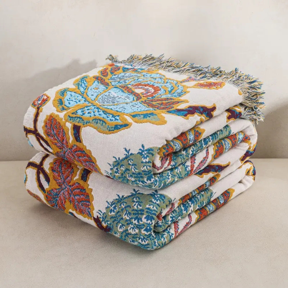 LoungeYard | Floryn Garden-Inspired Reversible Blanket — product view 3