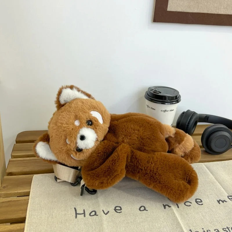 LoungeYard | Fluffy Teddy Bear Shoulder Bag — product view 6