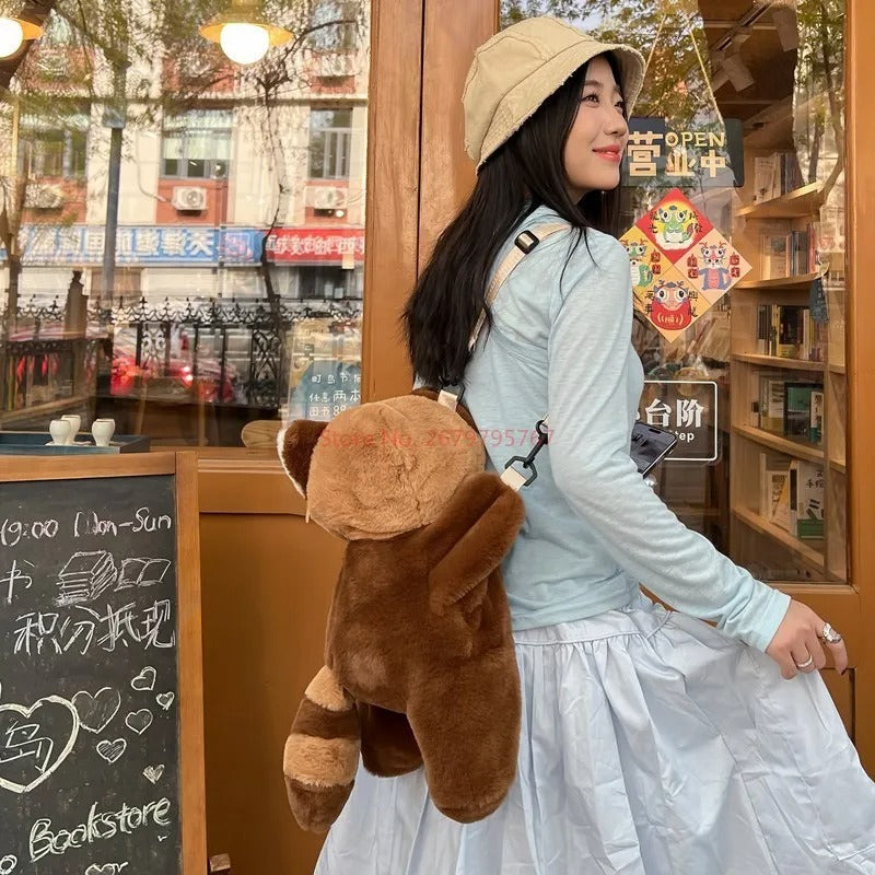 LoungeYard | Fluffy Teddy Bear Shoulder Bag — product view 3