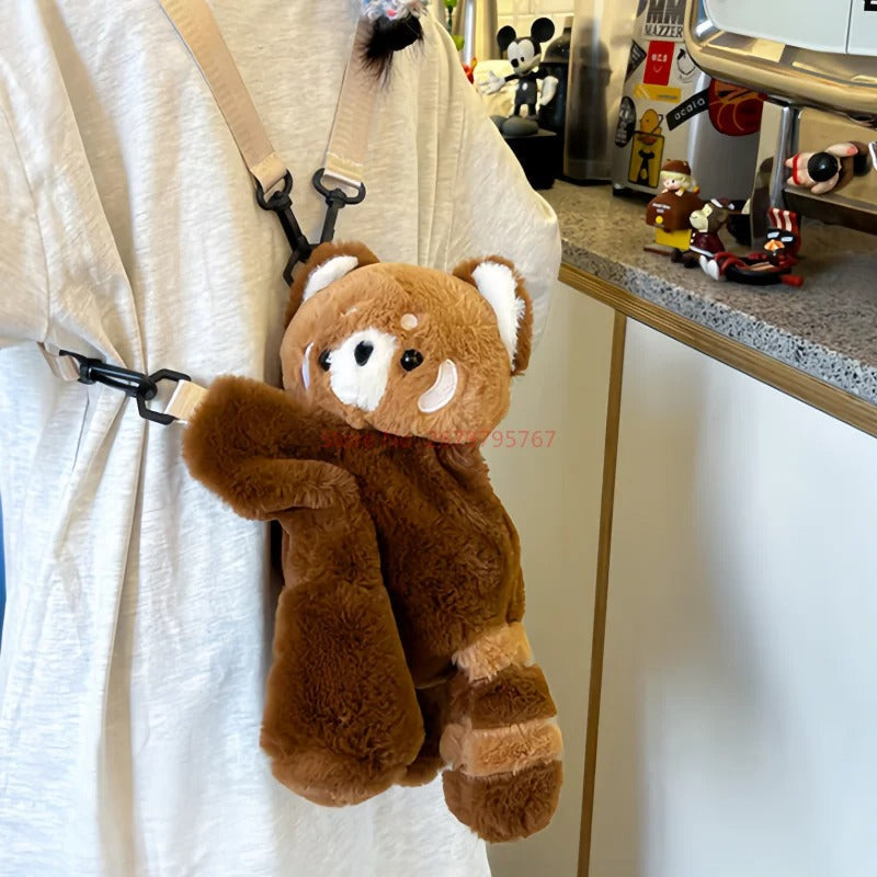 LoungeYard | Fluffy Teddy Bear Shoulder Bag — product view 2