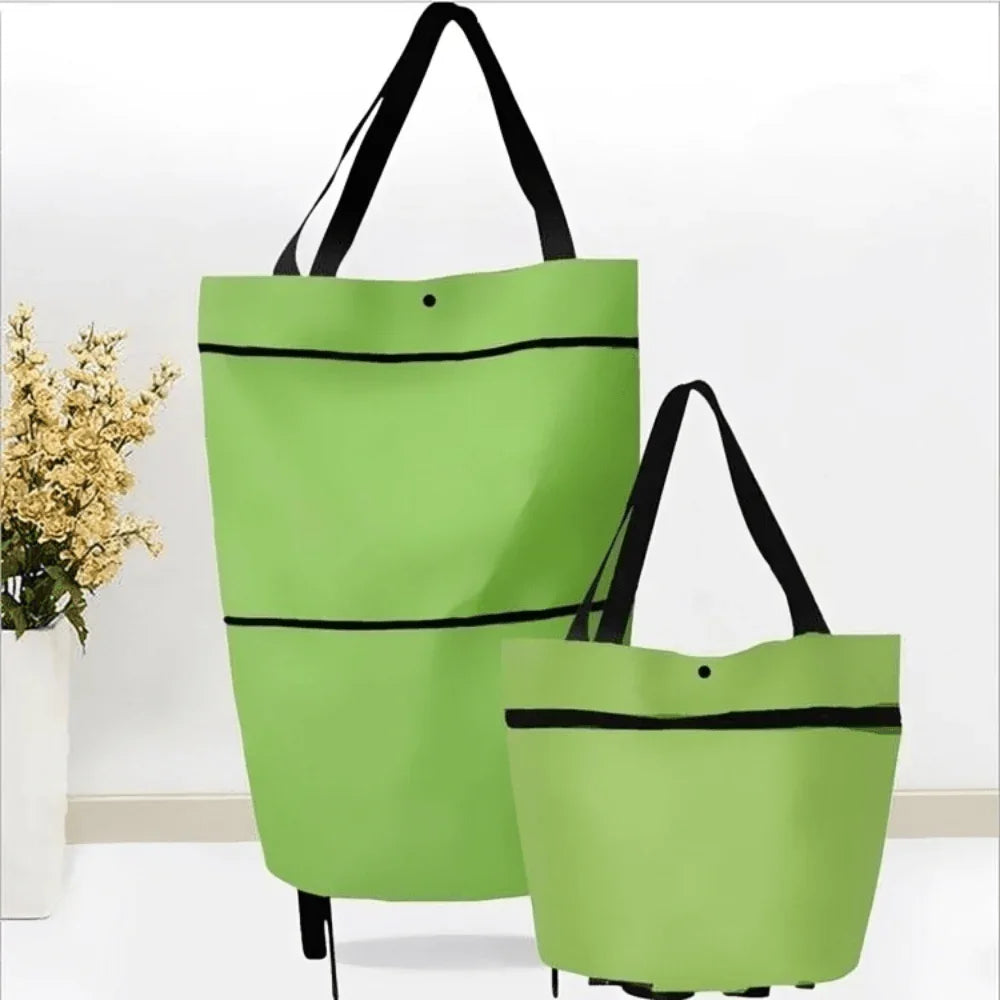 LoungeYard | Foldable Shopping Trolley Bag with Wheels – Eco-Friendly, Compact & Lightweight — product view 1