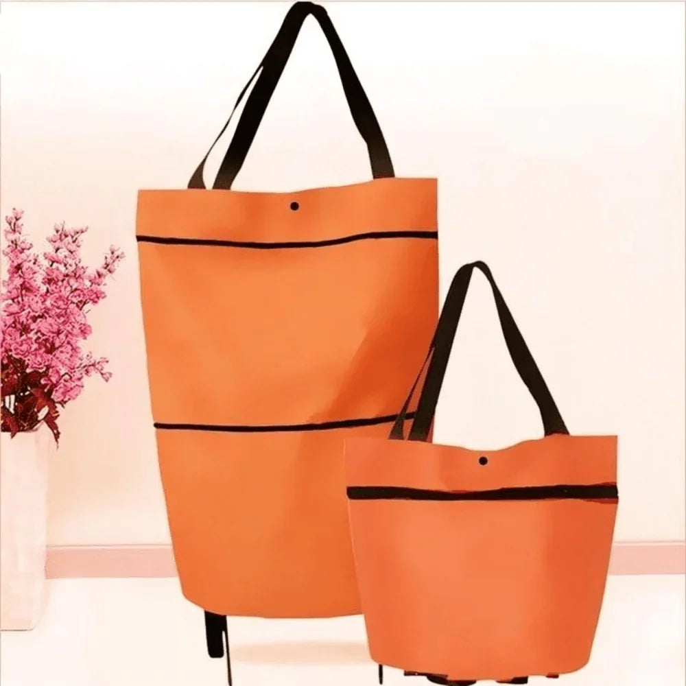 LoungeYard | Foldable Shopping Trolley Bag with Wheels – Eco-Friendly, Compact & Lightweight — product view 7