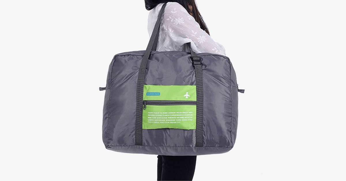 LoungeYard | Foldable Duffel Bag - Made from nylon with durability - Adjustable straps - Sturdy handle - Foldable design — product view 2