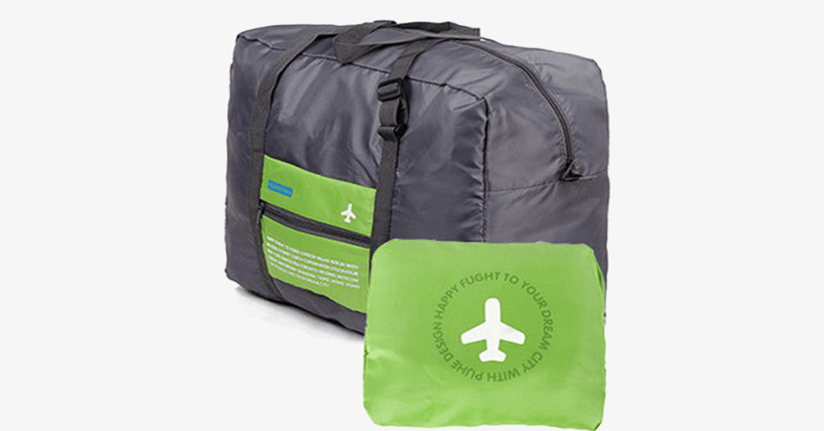 LoungeYard | Foldable Duffel Bag - Made from nylon with durability - Adjustable straps - Sturdy handle - Foldable design — product view 4