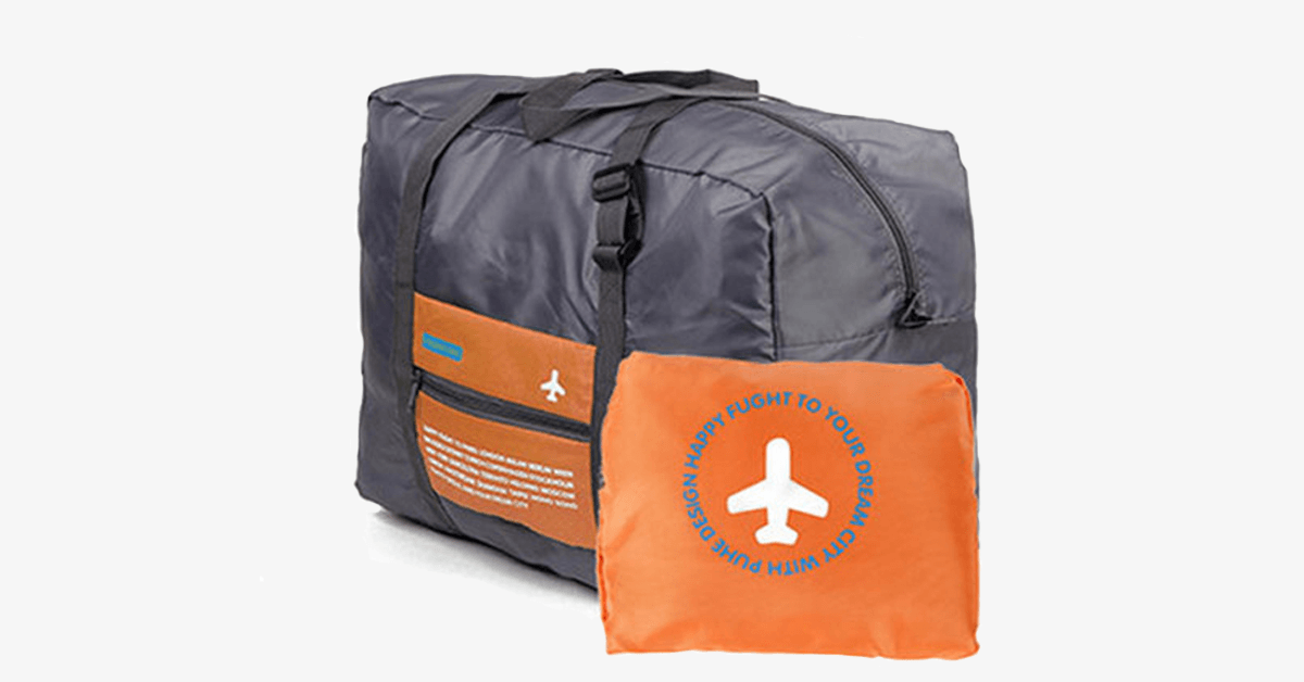 LoungeYard | Foldable Duffel Bag - Made from nylon with durability - Adjustable straps - Sturdy handle - Foldable design — product view 5