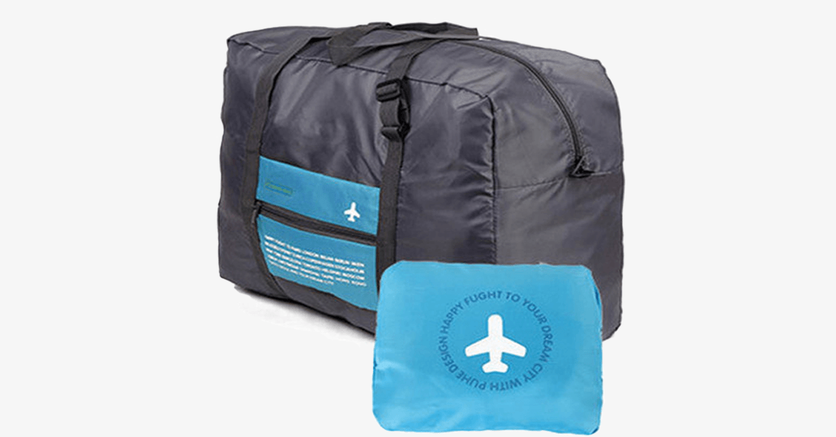 LoungeYard | Foldable Duffel Bag - Made from nylon with durability - Adjustable straps - Sturdy handle - Foldable design — product view 1