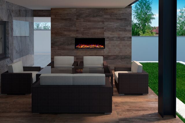 Simplifire Forum Built-In Outdoor Heatless Electric Fireplace (SF-OD43/SF-OD55) — product view 5