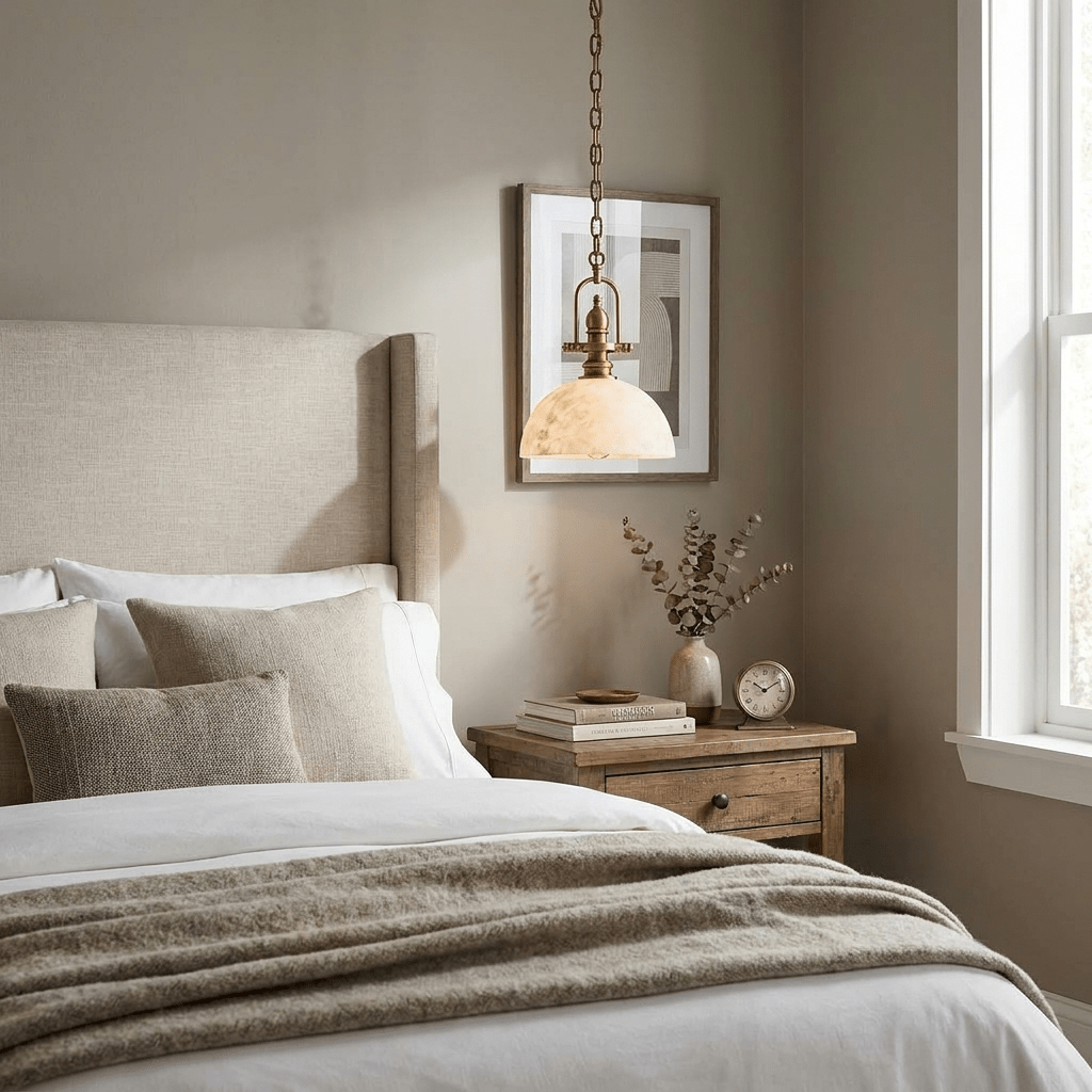 Foundry Alabaster Dome Pendant Lamp — product view 5