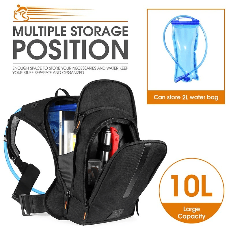 LoungeYard | Ultralight 10L backpack with hydration system for cycling & outdoor use — product view 5
