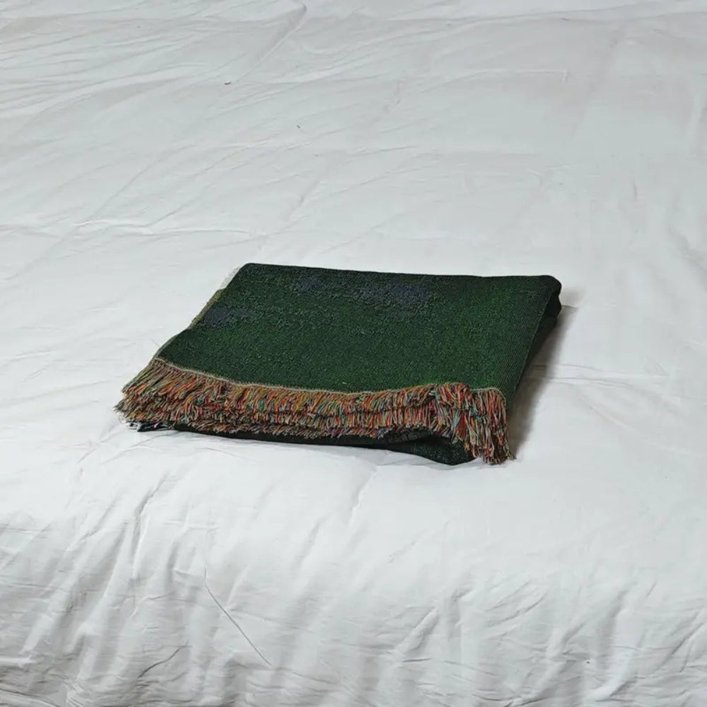 LoungeYard | Frida Sheep Woven Throw Blanket — product view 7