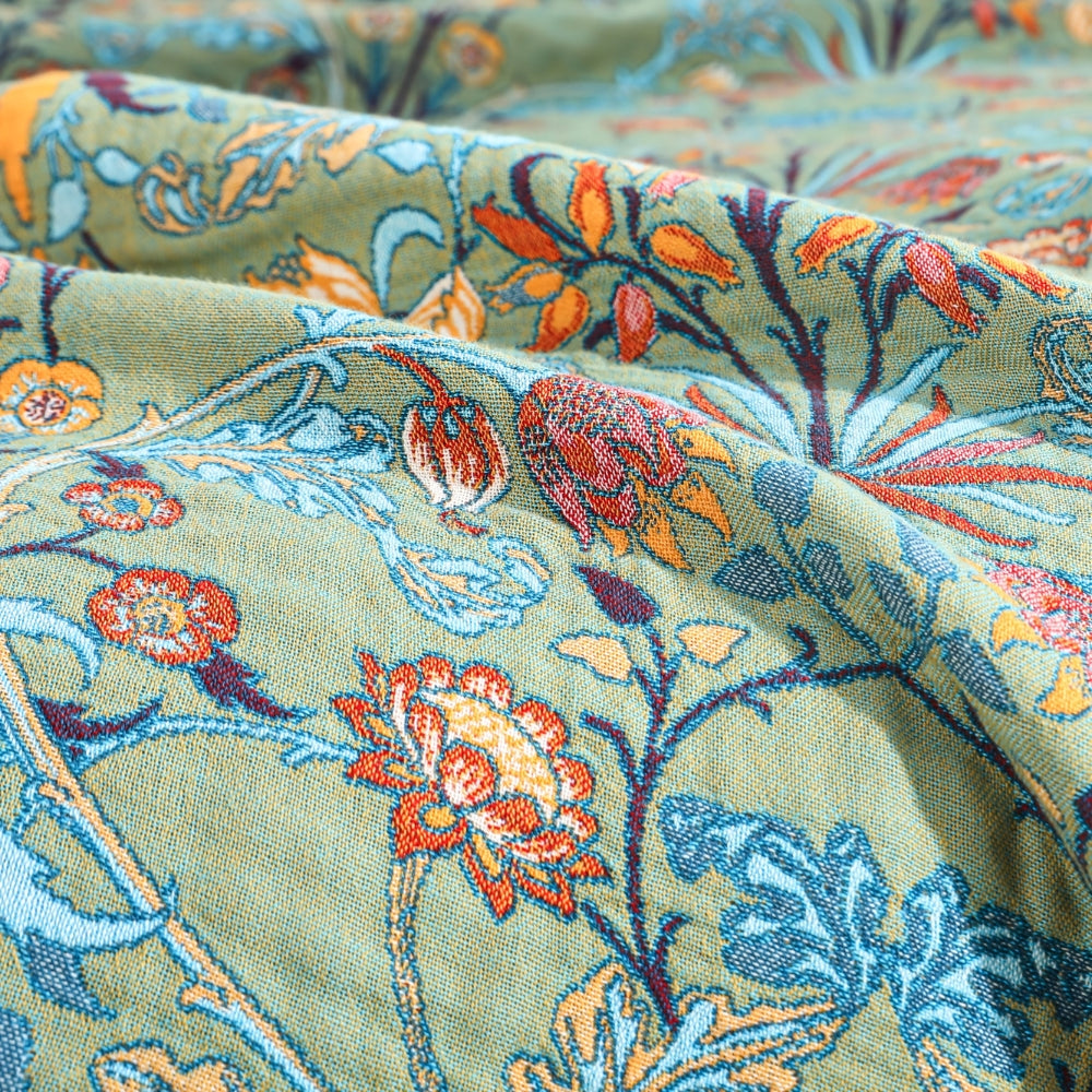 LoungeYard | Wild Petal Pure Cotton Reversible Blanket — product view 4