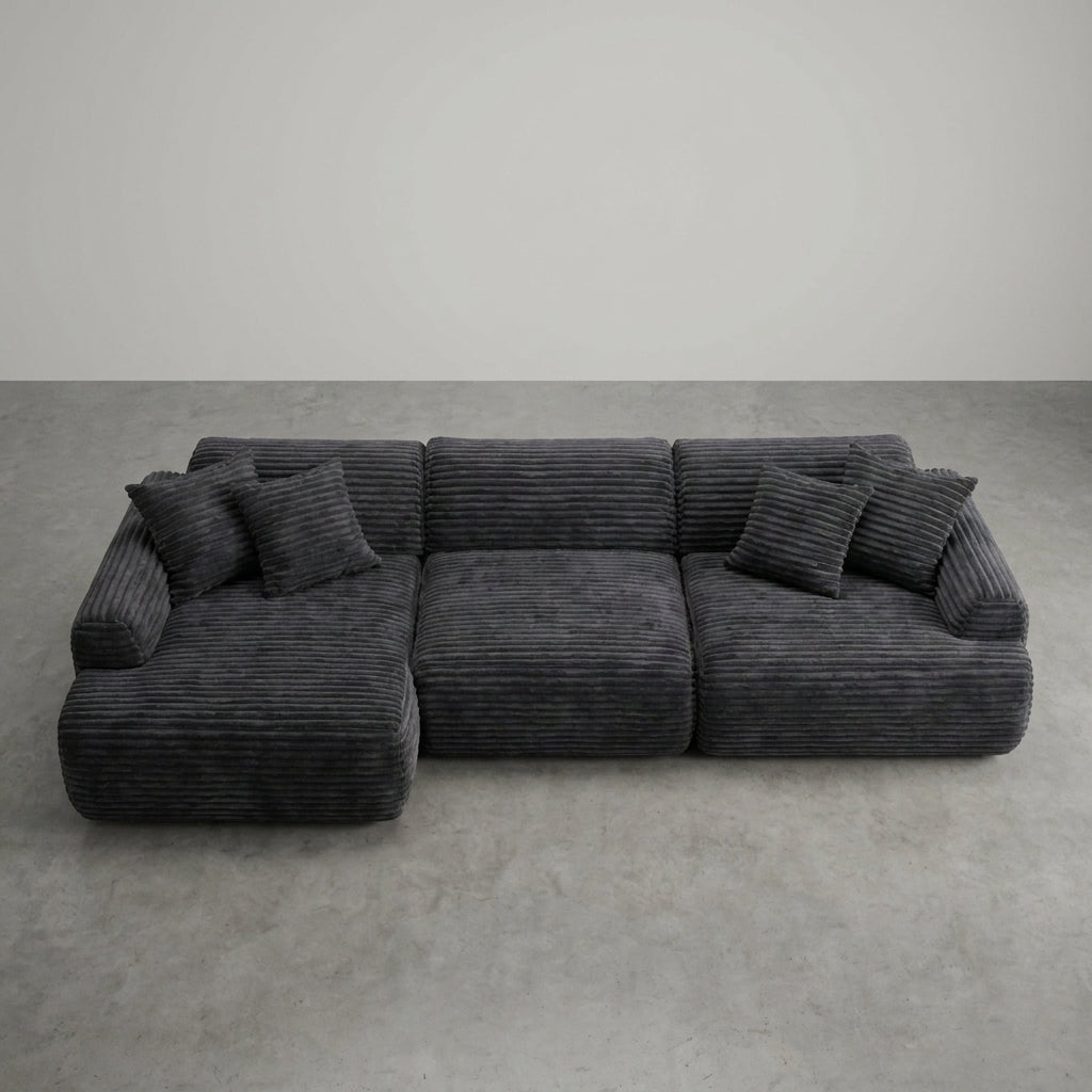 Cloud Sofa | 105" L-Shape Boneless Corduroy Sectional with Washable Cover — product view 2
