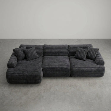 Cloud Sofa | 105" L-Shape Boneless Corduroy Sectional with Washable Cover