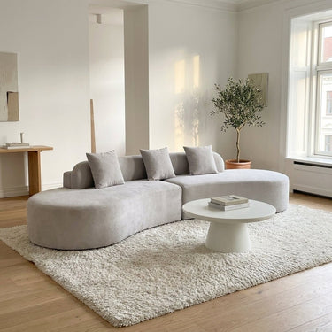 Cloud Sofa | 120" Curved Boneless Chenille Sectional
