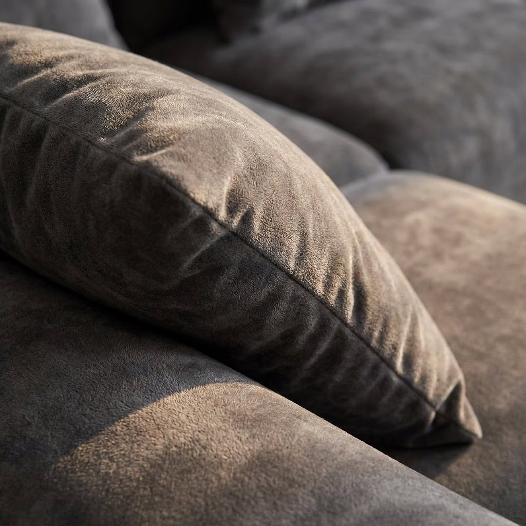Flex Sofa | 118" Curved Velvet Boneless Sectional with L-Shape Chaise — product view 4