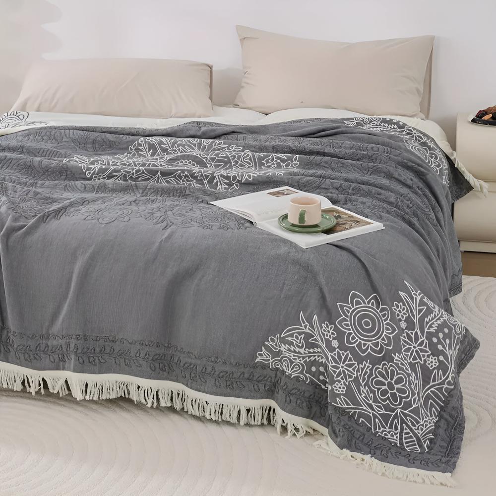 LoungeYard | Scandi Chic Cotton Blanket — product view 1