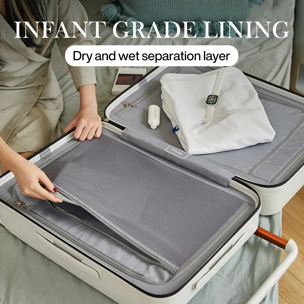 LoungeYard | Hard Shell Suitcase with Wide Handle – Oslo Metropolitan — product view 2